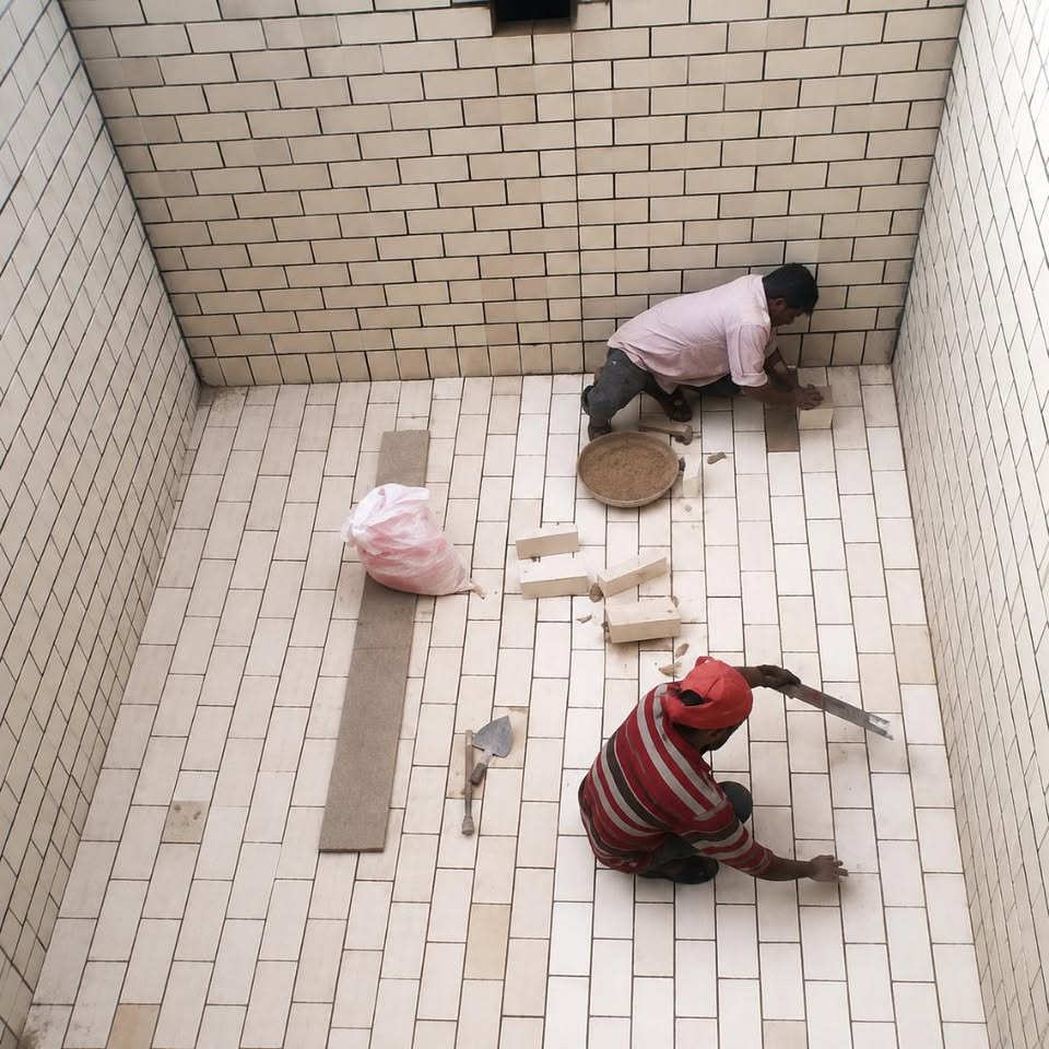 Acid-Proof Tile Lining Installation