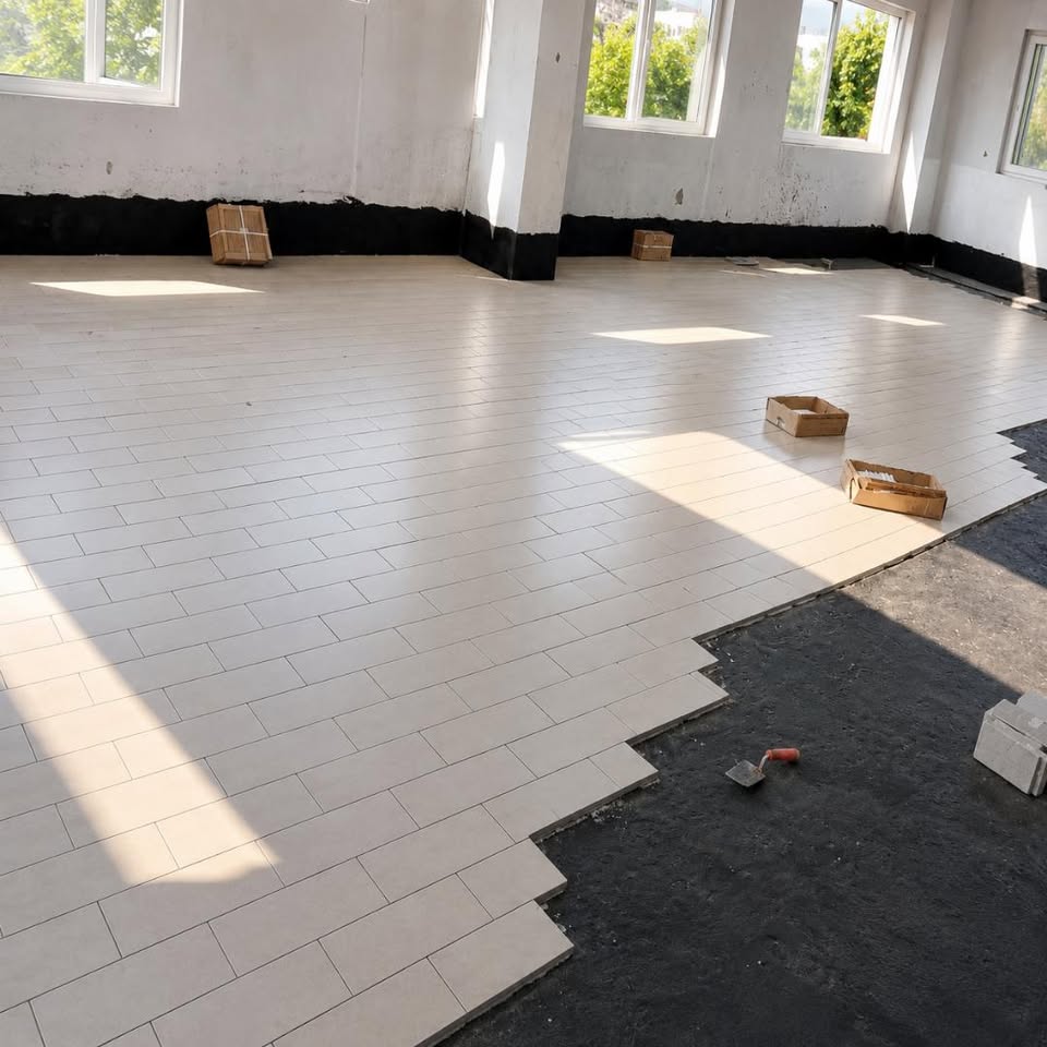Tile Flooring Over Waterproofing Membrane